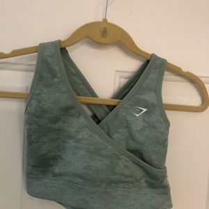 Green Gym Shark sports bra